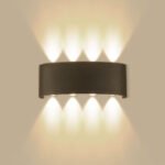 ⁦Applique Murale étanche LED 8W Lumière Blanc Chaud 6500K – مصباح جداري⁩ - الصورة ⁦3⁩