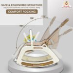 ⁦Chaise à bascule portable pour enfants avec poignée parentale inclinaison multi-positions – كرسي أطفال بعدة وضعيات للجلوس⁩ - الصورة ⁦4⁩