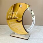 ⁦Calendrier rotatif pour compte à rebours du Ramadan , En acrylique effet miroir Grand Format ديكور رزنامة شهر رمضان حجم كبير ذهبي⁩ - الصورة ⁦3⁩