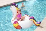 ⁦Bouée Gonflable Motif Licorne Pour Enfants 150 x 117 cm Bestway 41114⁩ - الصورة ⁦2⁩