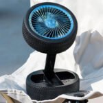 ⁦Ventilateur Pliable et Portable Forme Roue Silencieux avec 3 Vitesse – مروحة محمولة⁩ - الصورة ⁦3⁩