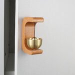 ⁦Sonnette de porte vintage style japonais en bois – جرس باب بتصميم أنيق⁩ - الصورة ⁦5⁩