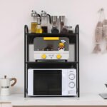 ⁦Support pour four à micro-ondes et étagère de rangement 3 étages – منظم أغراض وحامل ميكروويف⁩ - الصورة ⁦6⁩